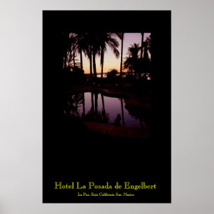 Sunset at Hotel La Posada de Engelbert in La Paz Poster
