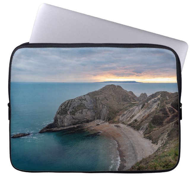 Sunset at Jurrasic Coast, England, UK Laptop Fodral (Framsidan)