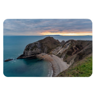 Sunset at Jurrasic Coast, England, UK Magnet