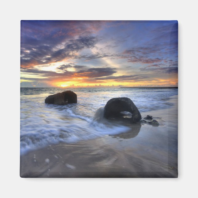 Sunset at Kedonganan Beach Magnet (Framsidan)