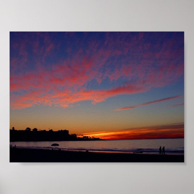 Sunset at La Jolla Shores Poster (Framsidan)