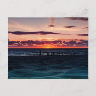 Sunset at Ludington, Michigan Vykort