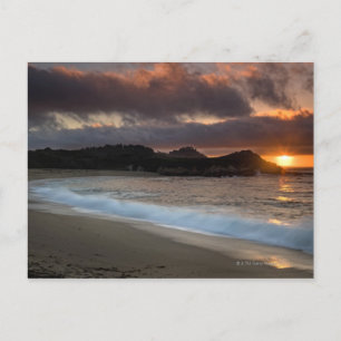 Sunset at Monastery Beach, Carmel, California Vykort