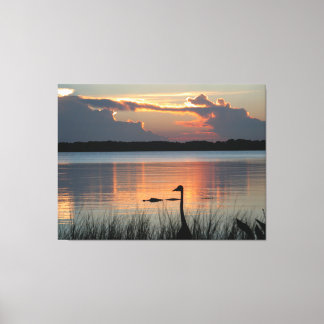 Sunset at Mt Dora, Florida Canvastryck