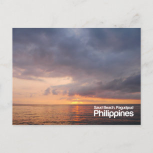 Sunset at Saud Beach Pagudpud Filippinernas vykort