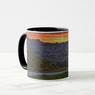 Sunset, Badlands nationalpark Mugg