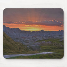 Sunset, Badlands nationalpark