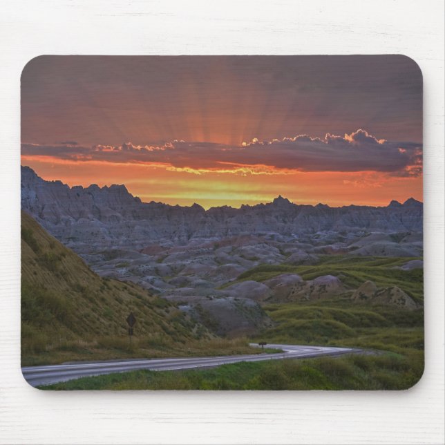 Sunset, Badlands nationalpark Musmatta (Framsidan)