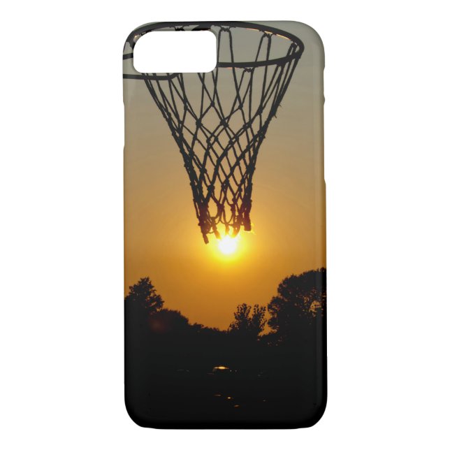 sunset basketball med ring och net Case-Mate iPhone skal (Baksida)