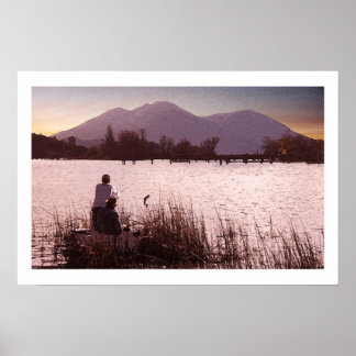 Sunset Bass Poster