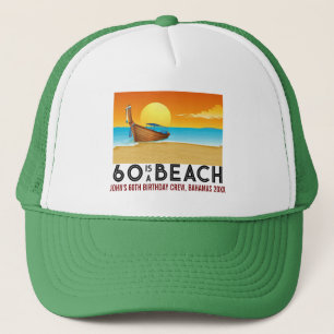 Sunset Beach 60-70-års Crew Squad Trucker Keps
