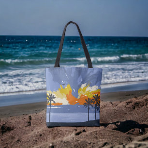 Sunset Beach by © Cathy Thompson Tygkasse
