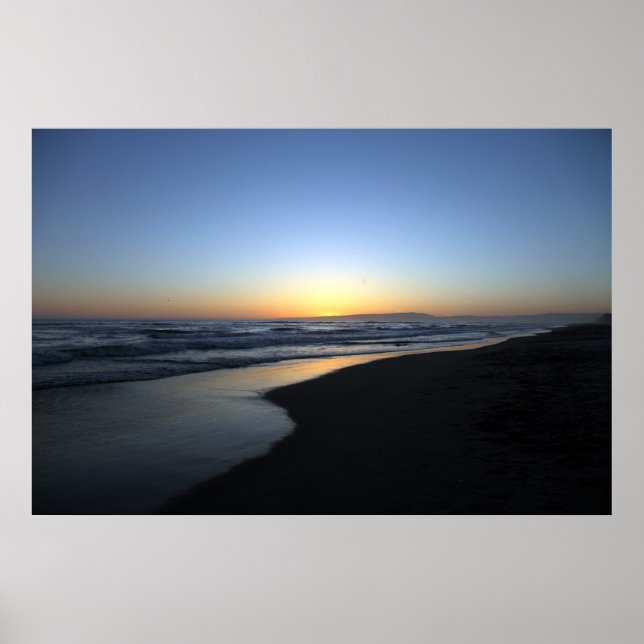 Sunset Beach California Poster (Framsidan)