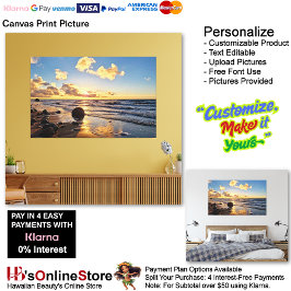 Sunset Beach Canvas Print Picture 27