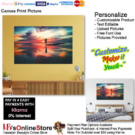 Sunset Beach Canvas Print Picture 34