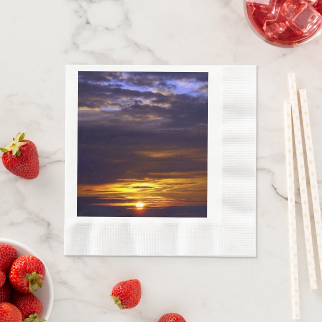 Sunset Beach Coined Luncheon Paper Napkins 41 Pappersservett (Insitu)