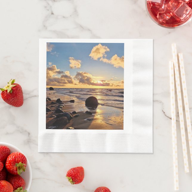 Sunset Beach Coining Luncheon Papper Napkins 27 Pappersservett (Insitu)