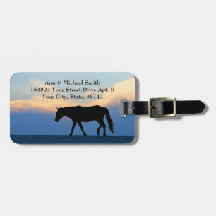 Sunset Beach Horse Bagagebricka