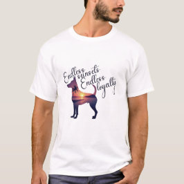 Sunset Beach Hund Silhouette Art T Shirt
