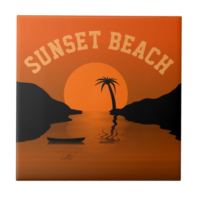 Sunset Beach Kakelplatta (Framsidan)