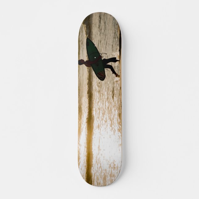 Sunset Beach Mini Skateboard Bräda 18,5 Cm (Framsida)