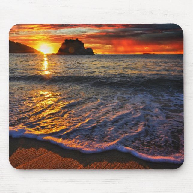 Sunset Beach Mouse Pad Musmatta (Framsidan)