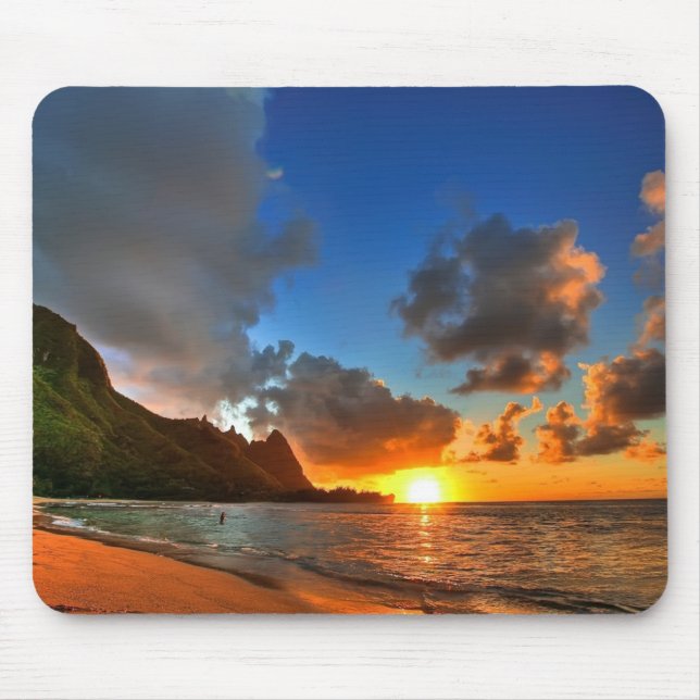 Sunset Beach Mouse Pad Musmatta (Framsidan)