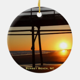 Sunset Beach NC Julgran Travel Ornament