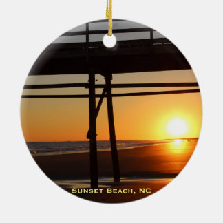 Sunset Beach NC Julgran Travel Ornament