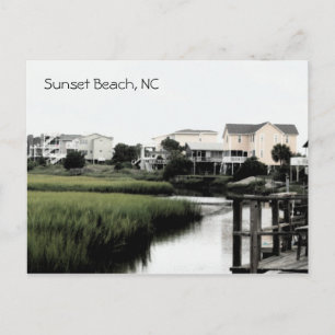 Sunset Beach North Carolina Postcard Vykort