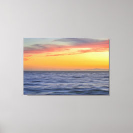Sunset Beach Ocean Abstrakt Wall Art Canvastryck