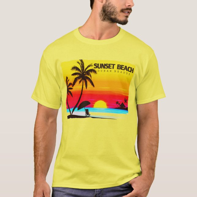 Sunset Beach: Ocean Beauty T-Shirt (Framsida)