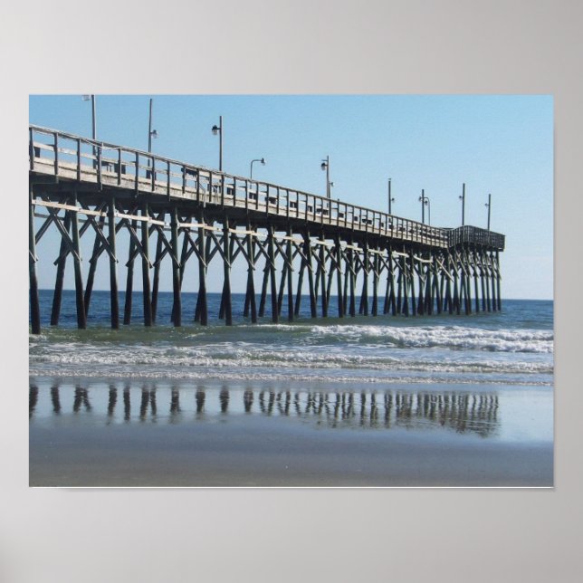 Sunset Beach Pier North Carolina Poster (Framsidan)