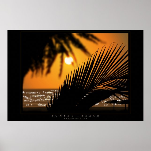 Sunset Beach Poster (Framsidan)