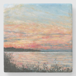 Sunset Beach Shoreline Stenunderlägg