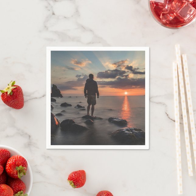 Sunset Beach Standard Cocktail Paper Napkins 32 Pappersservett (Insitu)