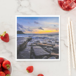 Sunset Beach Standard Luncheon Paper Napkins 31 Pappersservett