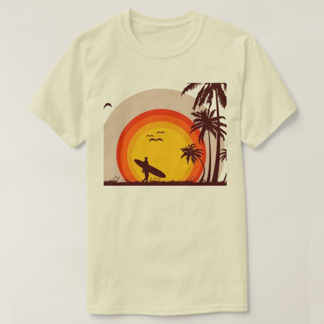 Sunset Beach T-Shirt (Design framsida)