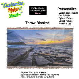 Sunset Beach Throw Blanket 31 Filt