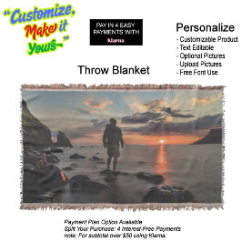 Sunset Beach Throw Blanket 32 Filt