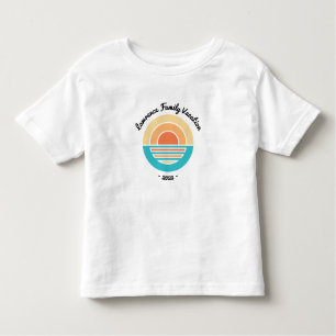 Sunset Beach Vacation Retro Reunion Cruise Resa T Shirt