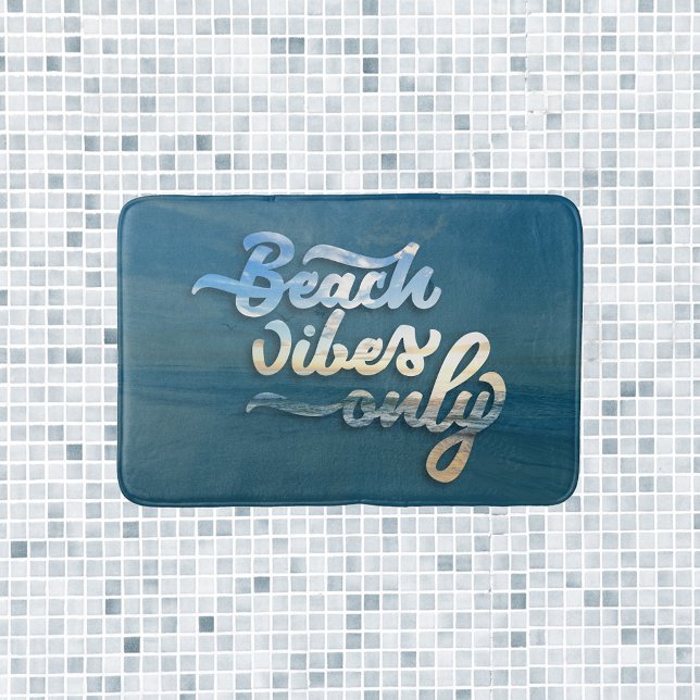 Sunset Beach Vibes Typography Badrumsmatta (Skapare uppladdad)
