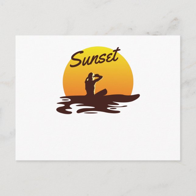 Sunset Beach Vykort (Framsida)