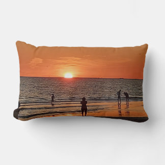 Sunset Beach Wall Art Coastal Ocean Decor Lumbarkudde
