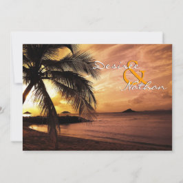 Sunset Beach Wedding bjudande Inbjudningar