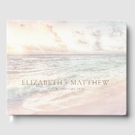 Sunset Beach Wedding | Oceanside Wedding Gästböcker