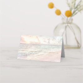 Sunset Beach Wedding | Oceanside Wedding Placeringskort