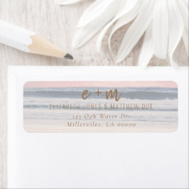 Sunset Beach Wedding | Oceanside Wedding Returadress Etikett