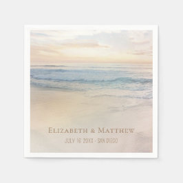 Sunset Beach Wedding | Seaside Wedding Pappersservett