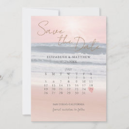 Sunset Beach Wedding Spara Datumet